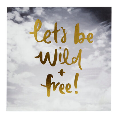 Madera Let's Be Wild + Free Wall Plaque