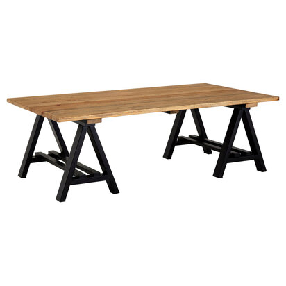 Hampstead Pine Wood And Iron Coffee Table
