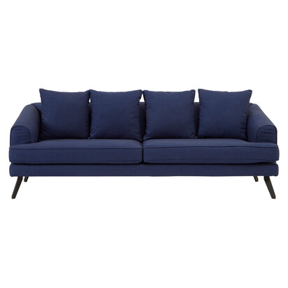 Mylo 3 Seater Navy Fabric Sofa