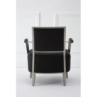 Eveowick Black Leather Armchair