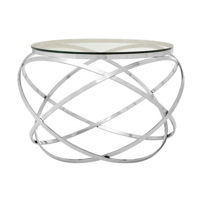 Allure Clear Glass Circular End Table