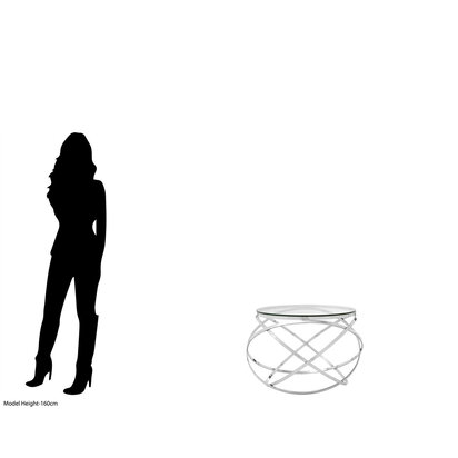 Allure Clear Glass Circular End Table