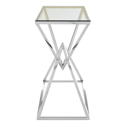 Allure Tempered Glass Rectangular Console Table