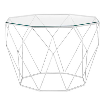 Shalimar Octagonal Silver Coffee Table