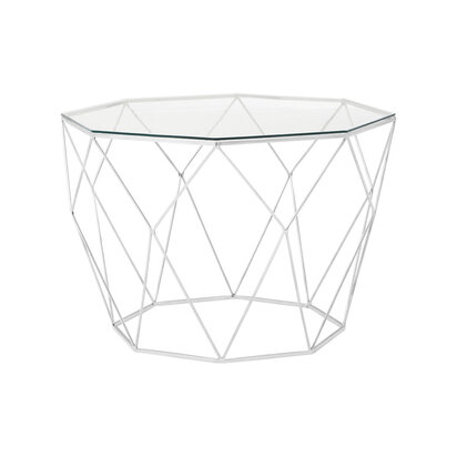 Shalimar Octagonal Silver Coffee Table
