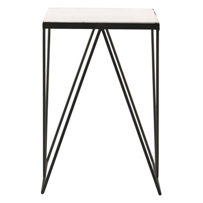 Noreden Side Table With Matte Black Legs