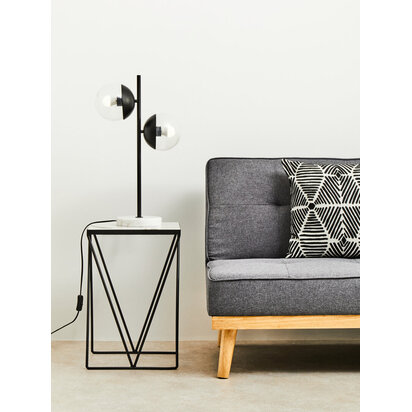 Noreden Side Table With Matte Black Legs