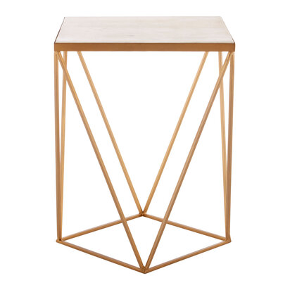 Noreden Square Marble Top Side Table
