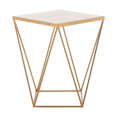 Noreden Square Marble Top Side Table