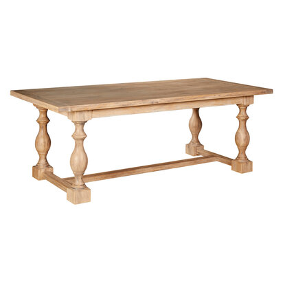 Lyon Whitewash Dining Table