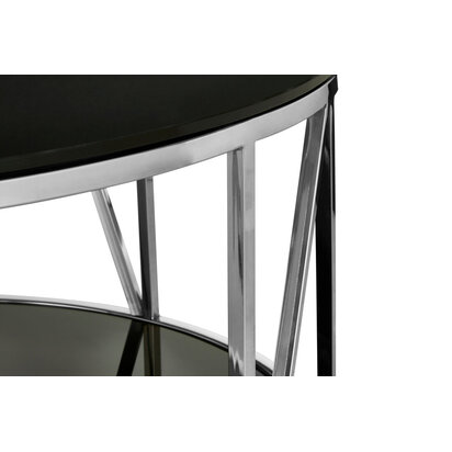 Wesihurst Round Chrome Finish Coffee Table