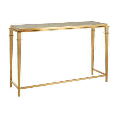 Alvaro Console Table with White Marble Top
