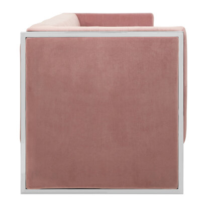 Vioerstead Pink Velvet 3 Seater Sofa