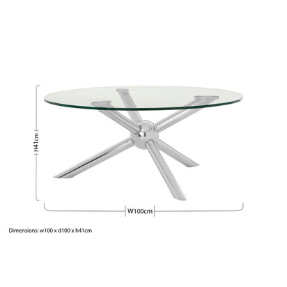 Novo Round Silver Coffee Table