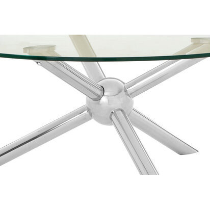 Aristead Round Silver Coffee Table