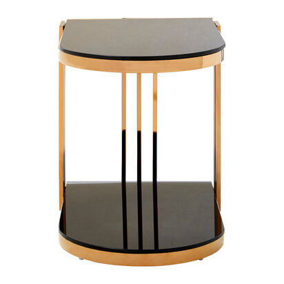 Novo Rose Gold U Shaped Side Table