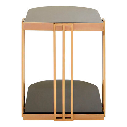 Aristead Rose Gold U Shaped Side Table