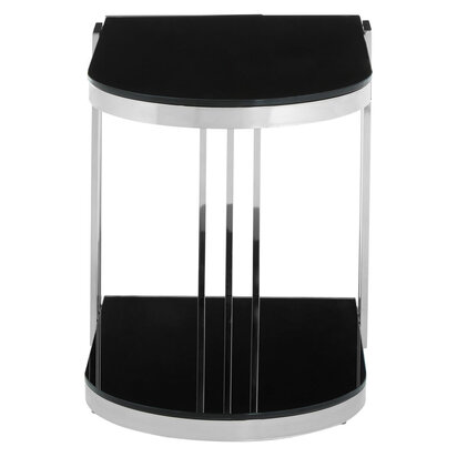 Aristead Silver U Shaped Side Table