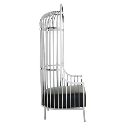 Greohurst Silver Finish Dome Cage Chair
