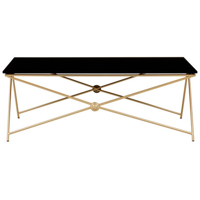 Monroe Gold Finish Coffee Table