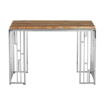 Relic Console Table With Onyx Stone Top
