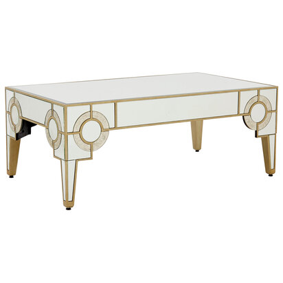 Knightsbridge Champagne Gold and Mirrored Coffee Table