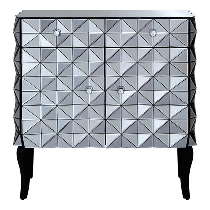 Soho 2 Door Silver Finish Sideboard