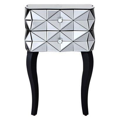 Soho 2 Drawer  Bed Side Table in 3D effect
