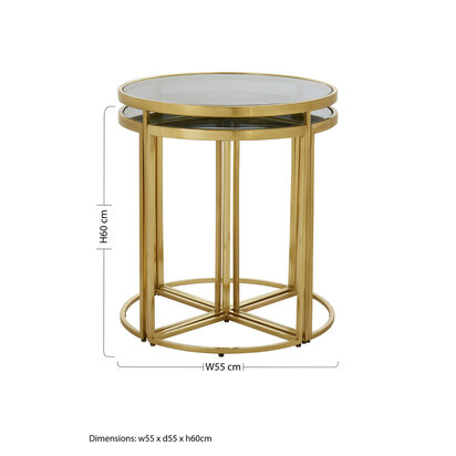 Axis 5 Piece Nesting Tables