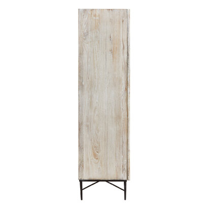 Kyra Grey Wash Elm Wood Wardrobe
