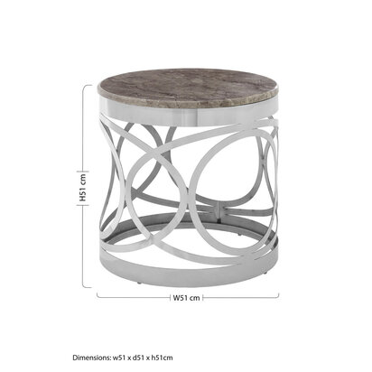 Yasmin Marble Side Table
