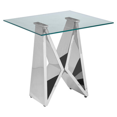 Fenonwell Chrome Wing Base End Table