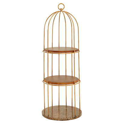 Horizon 3 Tier Small Cage Design Shelf Unit