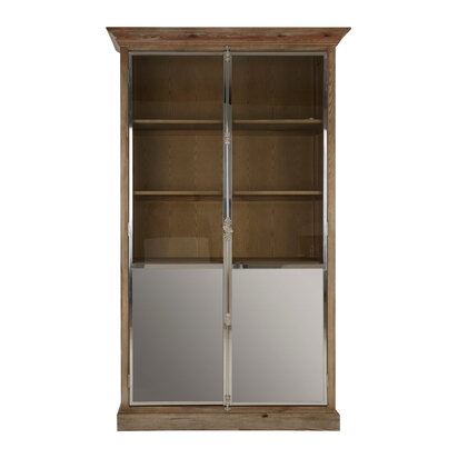Dareybrok White Washed Pine Wood 2 Door Cabinet