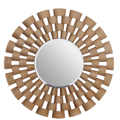 Geela Round Antique Silver Finish Wall Mirror