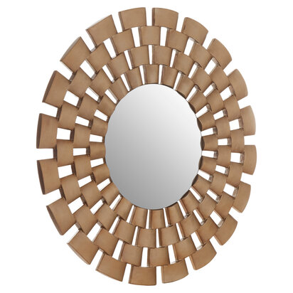 Geela Round Antique Silver Finish Wall Mirror