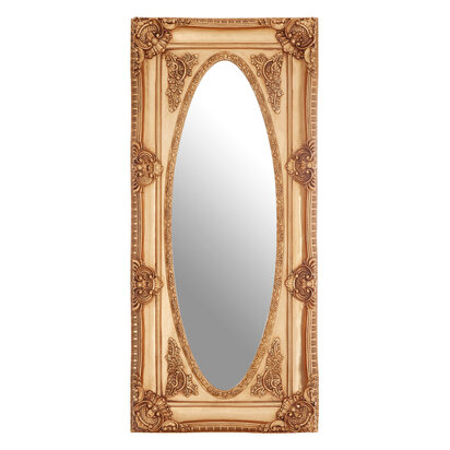Marseille Gold Finish Oval Border Wall Mirror