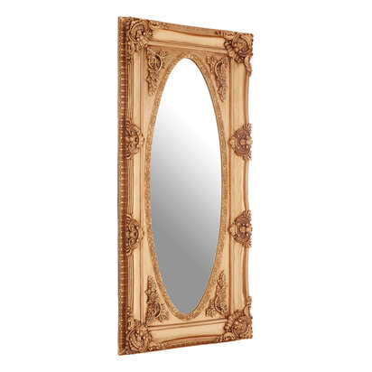 Marseille Gold Finish Oval Border Wall Mirror
