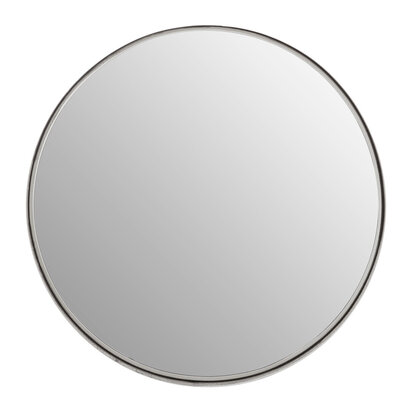 Leonov Large Nickel Finish Wall Mirror