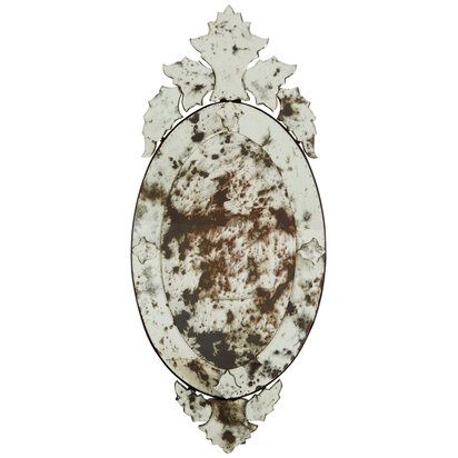 Riza Wall Mirror with Decorative Crown