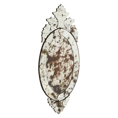 Riza Wall Mirror with Decorative Crown