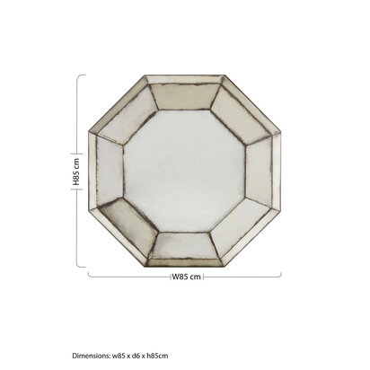 Riza 3D Octagonal Wall Mirror