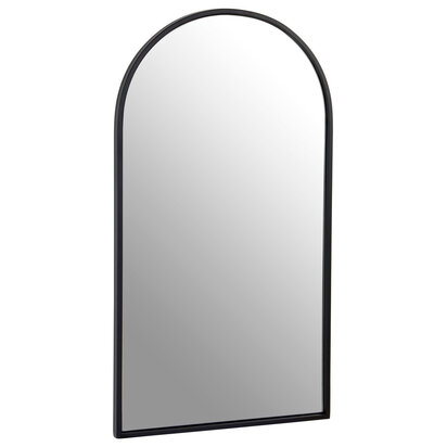 Trento Black Frame Large Arch Wall Mirror