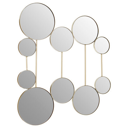 Trento Wall Mirror with Gold Finish Frame