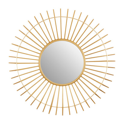 Beauly Round Gold Wall Mirror