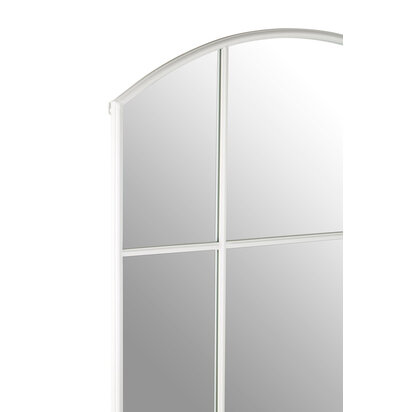 Claren Matt White Window Pane Wall Mirror