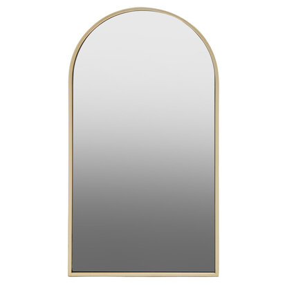 Trento Gold Frame Large Arch Wall Mirror
