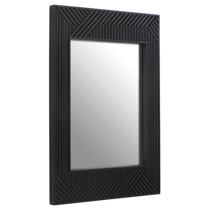 Jakara Black Finish Wall Mirror
