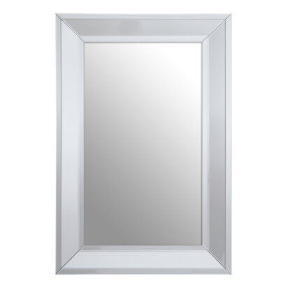 Elinbourne Rectangular Silver Wall Mirror