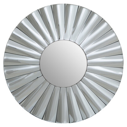 Siairose Round Silver Wall Mirror